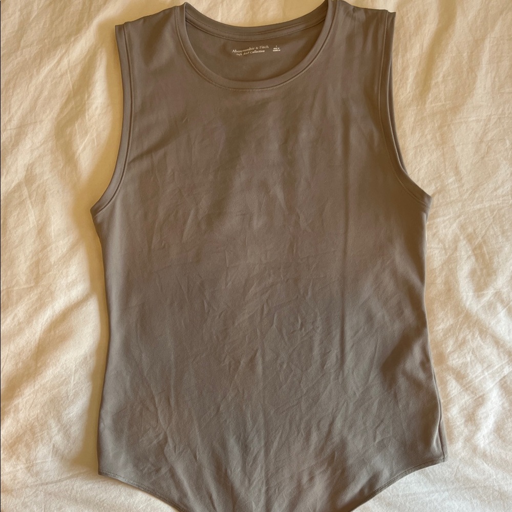 Abercrombie & Fitch Sleeveless Taupe Bodysuit